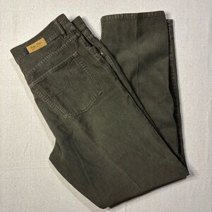 Vintage Tommy Bahama Indigo Palms Pants Mens 38X34 Olive Green Corduroy 5 Pocket